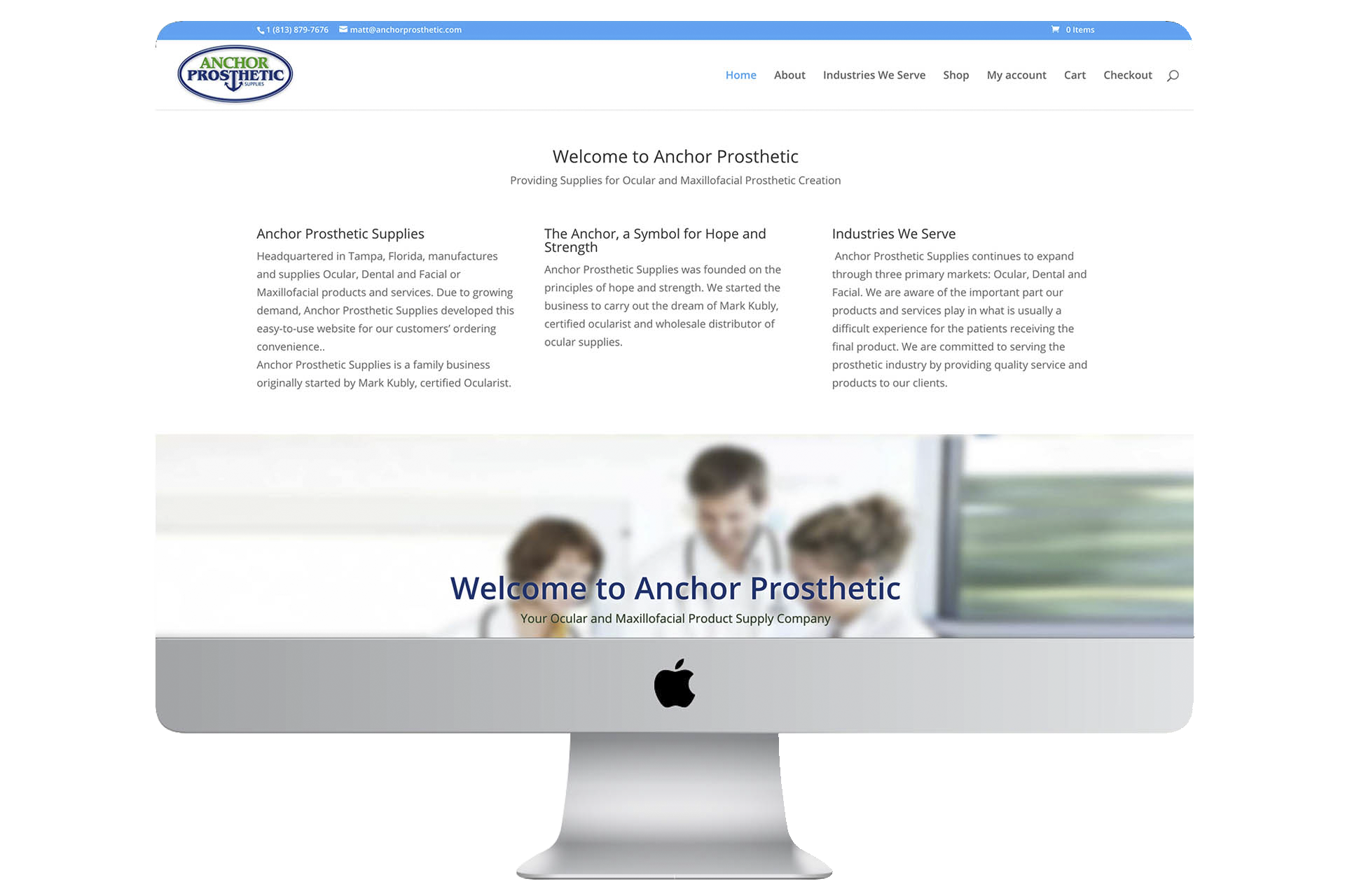 Prosthetic Ecommerce Website Design