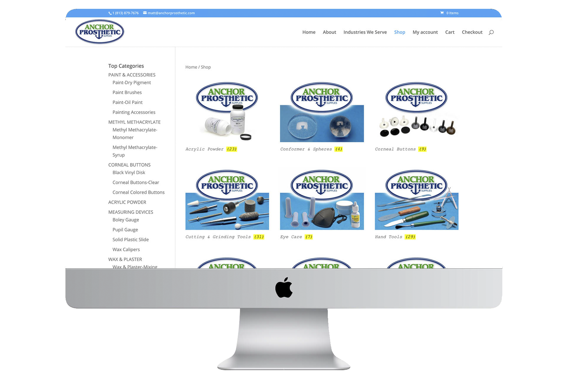 Prosthetic Ecommerce Website