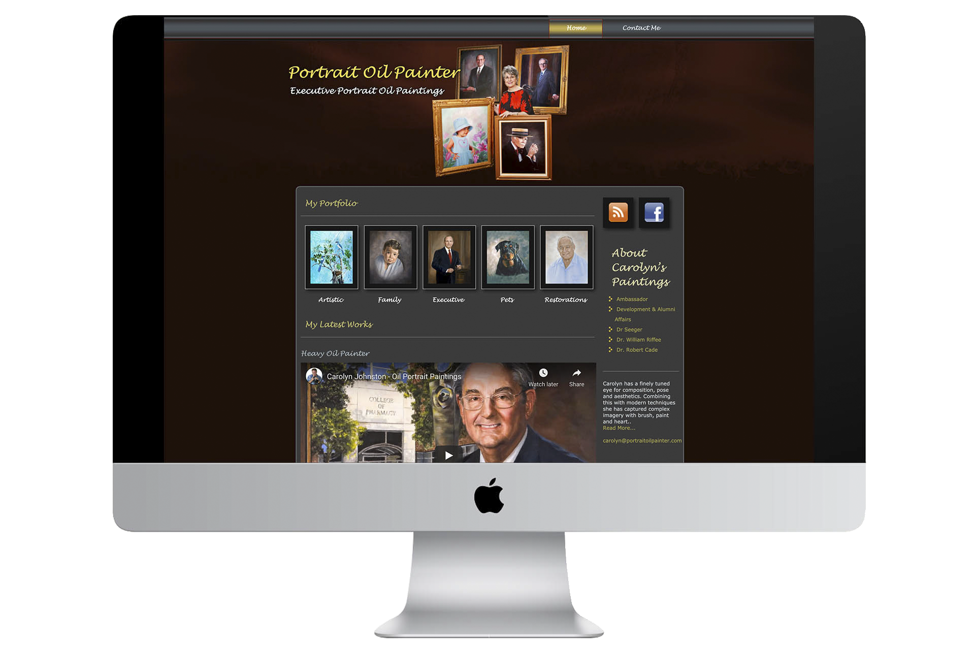 Website Design Agency for Artist
